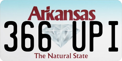 AR license plate 366UPI