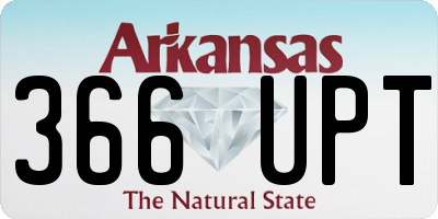 AR license plate 366UPT