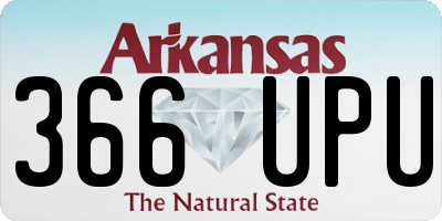 AR license plate 366UPU