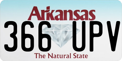 AR license plate 366UPV