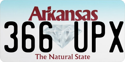 AR license plate 366UPX