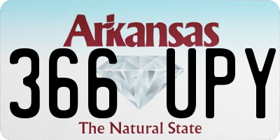 AR license plate 366UPY