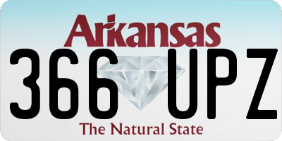 AR license plate 366UPZ