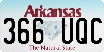 AR license plate 366UQC