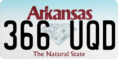 AR license plate 366UQD