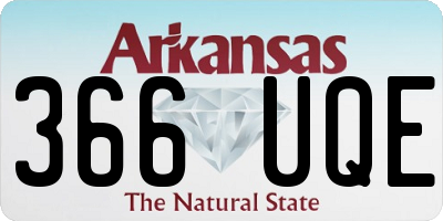 AR license plate 366UQE