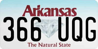 AR license plate 366UQG