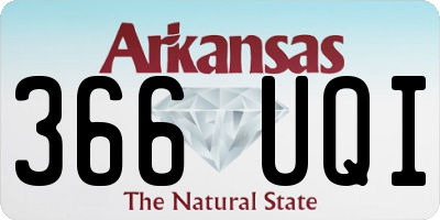 AR license plate 366UQI