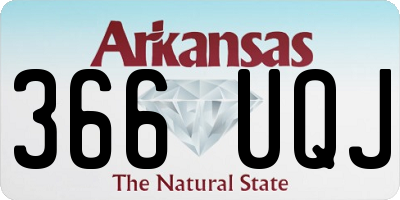 AR license plate 366UQJ