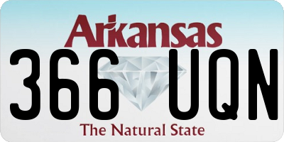 AR license plate 366UQN