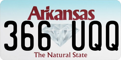 AR license plate 366UQQ