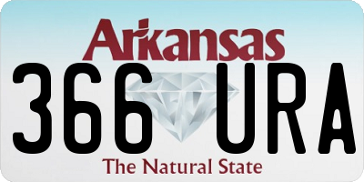 AR license plate 366URA