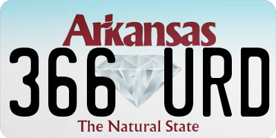 AR license plate 366URD