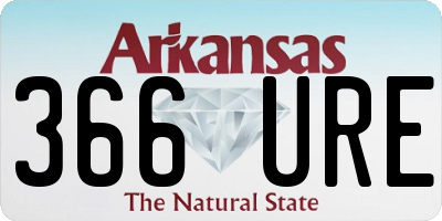 AR license plate 366URE