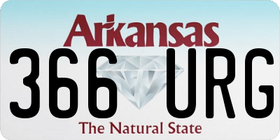 AR license plate 366URG