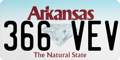 AR license plate 366VEV