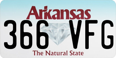 AR license plate 366VFG