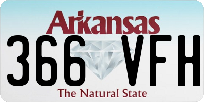 AR license plate 366VFH