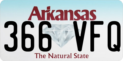 AR license plate 366VFQ