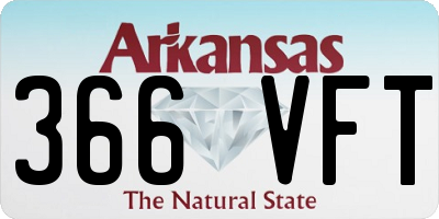 AR license plate 366VFT