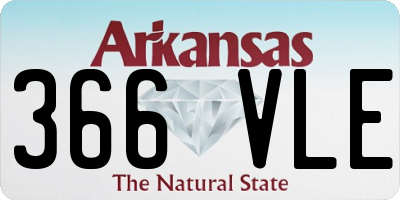 AR license plate 366VLE