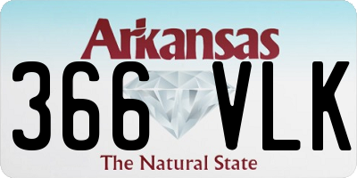AR license plate 366VLK