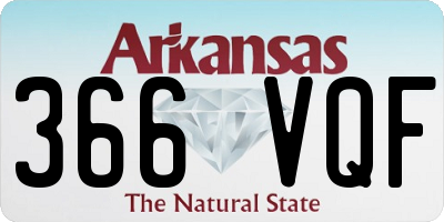 AR license plate 366VQF