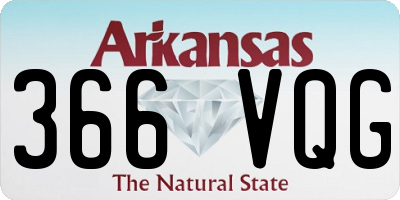 AR license plate 366VQG