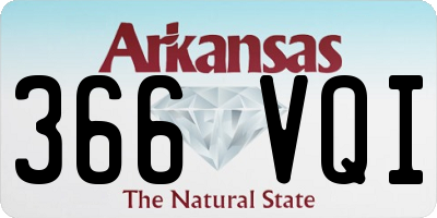 AR license plate 366VQI