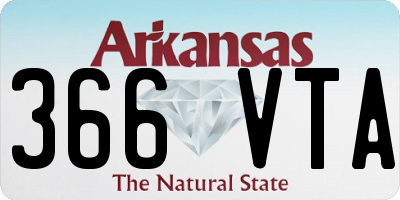 AR license plate 366VTA