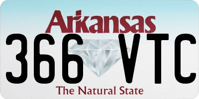 AR license plate 366VTC