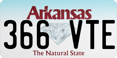 AR license plate 366VTE
