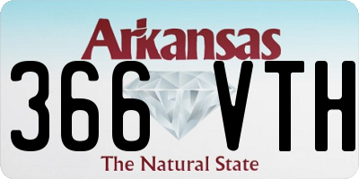 AR license plate 366VTH
