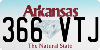 AR license plate 366VTJ