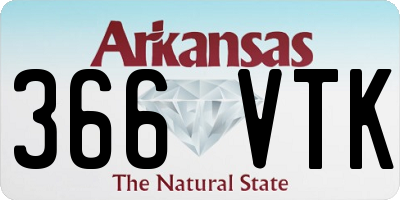 AR license plate 366VTK