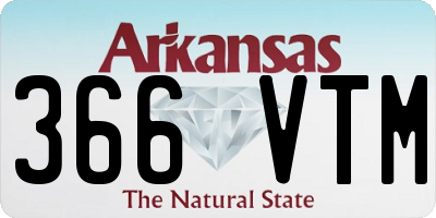 AR license plate 366VTM