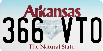 AR license plate 366VTO