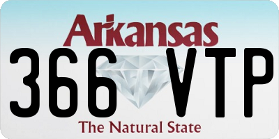 AR license plate 366VTP