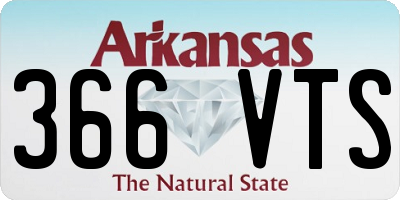 AR license plate 366VTS