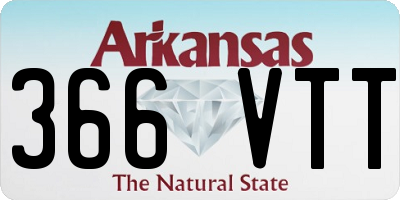 AR license plate 366VTT