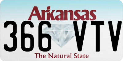 AR license plate 366VTV