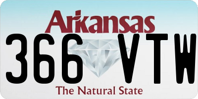 AR license plate 366VTW