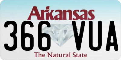 AR license plate 366VUA