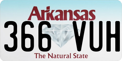 AR license plate 366VUH