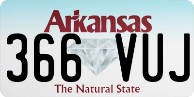 AR license plate 366VUJ