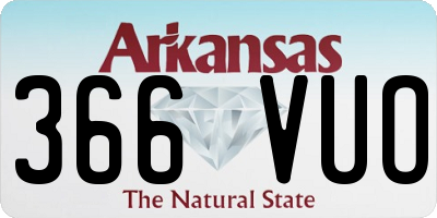 AR license plate 366VUO