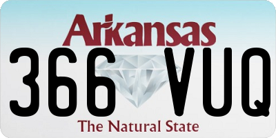 AR license plate 366VUQ