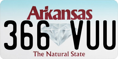 AR license plate 366VUU