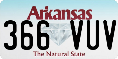 AR license plate 366VUV