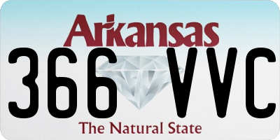 AR license plate 366VVC
